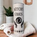 Witchy Vibes Tumbler, Witchcraft, Witch Tumbler, Witchy Tumbler, 20oz skinny tumbler, Black and White Witchy Vibes, Mystical Lover Gift
