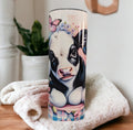 Cow Tumbler with Adorable Calf's and Butterflies - Perfect Gift for Animal Lovers!, Can Be Personalized, Gift For Her, Cup With Name