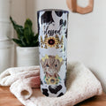 Blessed Mom Cow Tumbler  20oz With Reusable Straw