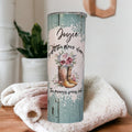 Country Girl Tumbler Forget The Glass Slipper This Princess Wears Boots 20oz With Reusable Straw, Can Be Personalized