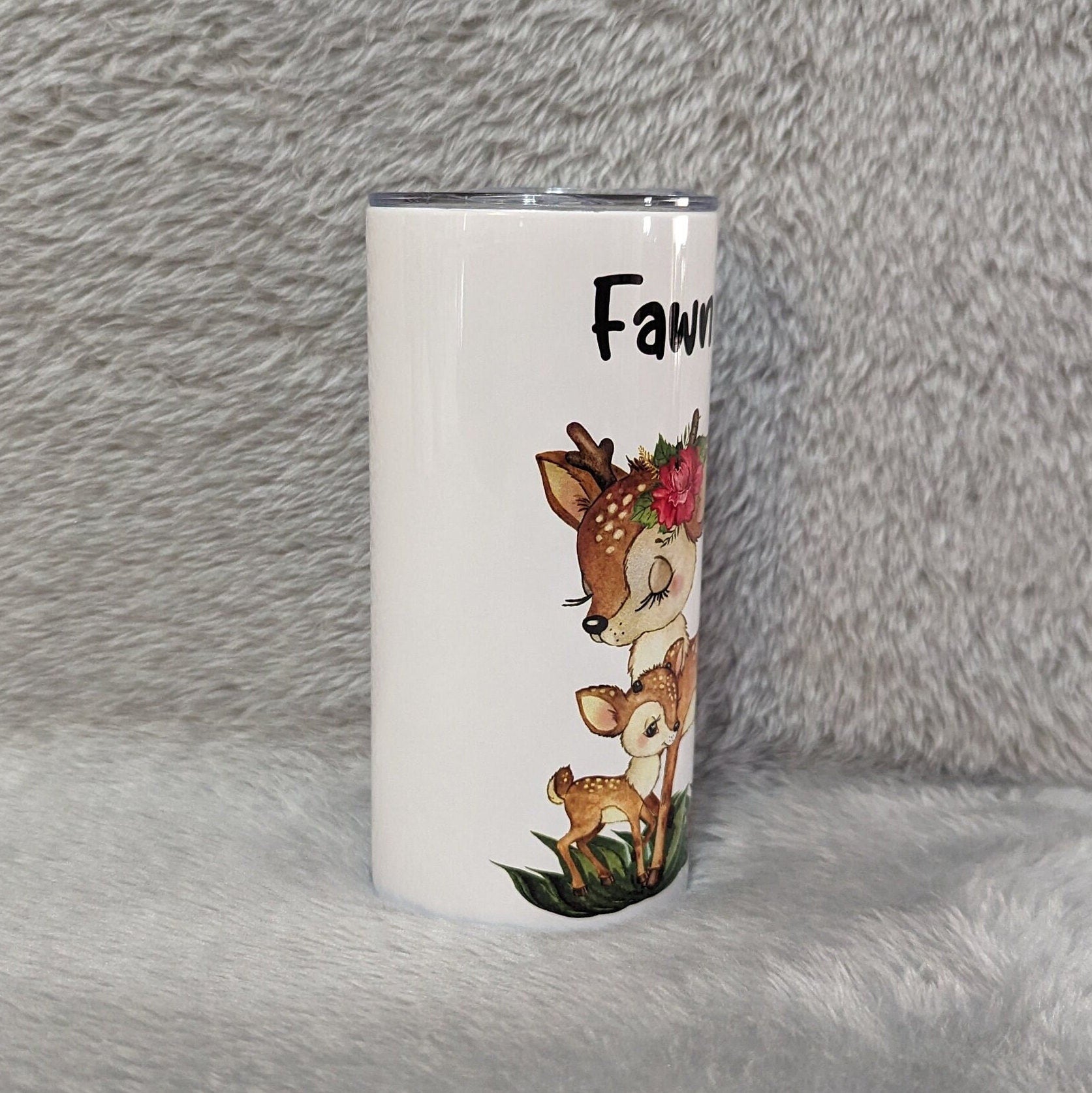 Kids Deer Tumbler, Kids Deer Cup, Kids Personalized Tumblers, Kids Tumbler, Deer Design, Customized Tumbler, Toddler Tumbler With Straw