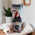 Patriotic Gnome Tumbler Can Be Personalized, Includes Reusable Straw, Gnome Cup With Name, Hot Or Cold Drinks For Home Work Or On The Go