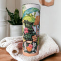 Vacation Beach Gnome Tumbler Can Be Personalized, Beach Gnomes Cup, Vacation Cup, Beach Gnome Tumbler With Reusable Straw For Everyday Use