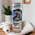 Receptionist Life Tumbler Includes Reusable Straw, Receptionist Gift For Her, Hot Or Cold Drinkware With Straw, For Home Work or On The GO