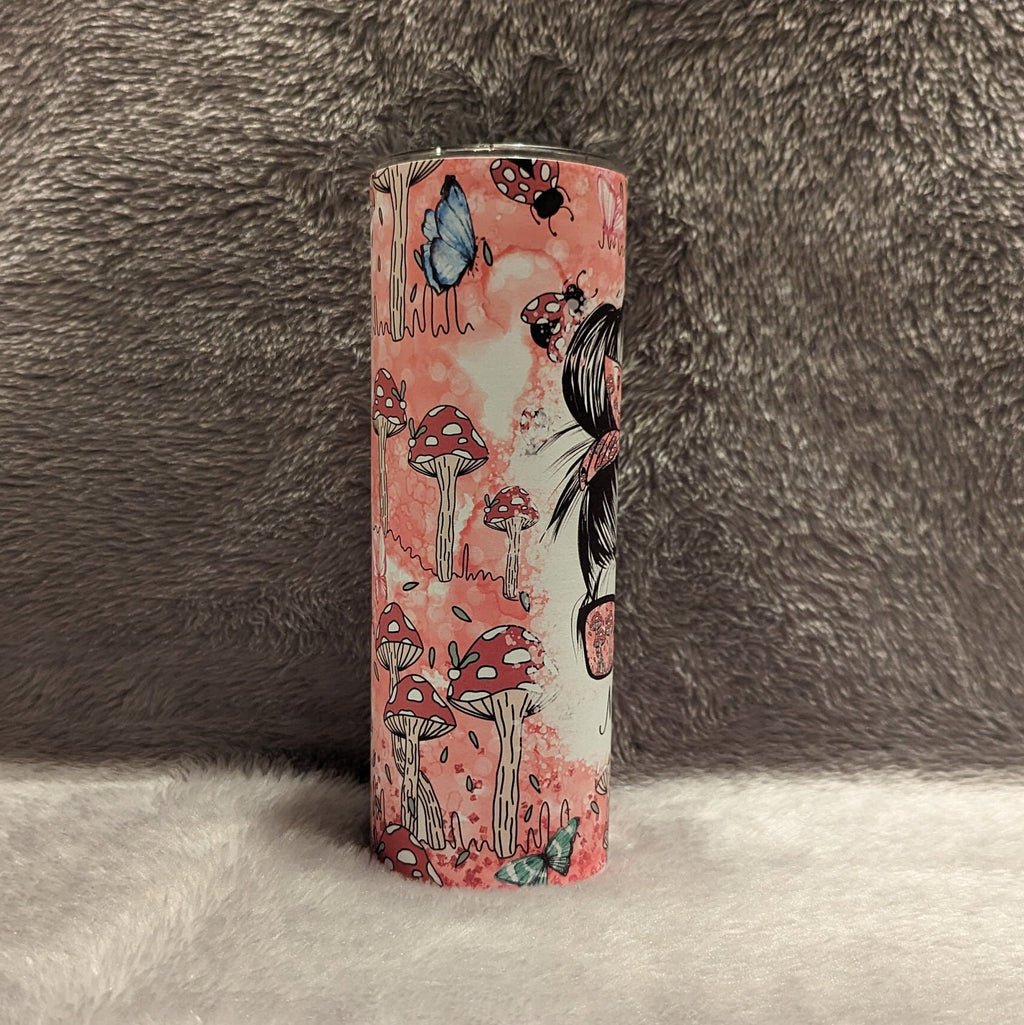 Ladybug Tumbler Can Be personalized, Personalized Tumbler With Reusable Straw, Ladybug Cup With Name, Lady Bug Lover Gift
