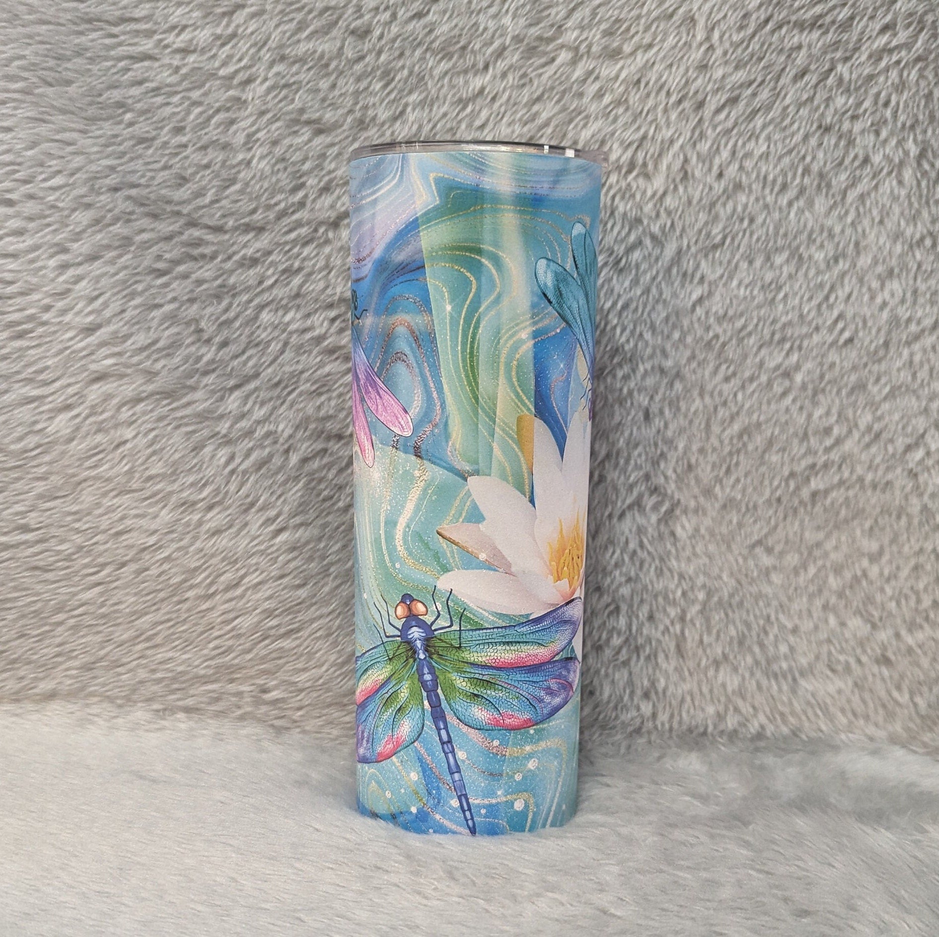 Dragonfly Tumbler Can Be Personalized, Dragonfly Cup, Dragonfly Gift, Dragonfly Lover Tumbler, 20oz Tumbler With Reusable Straw