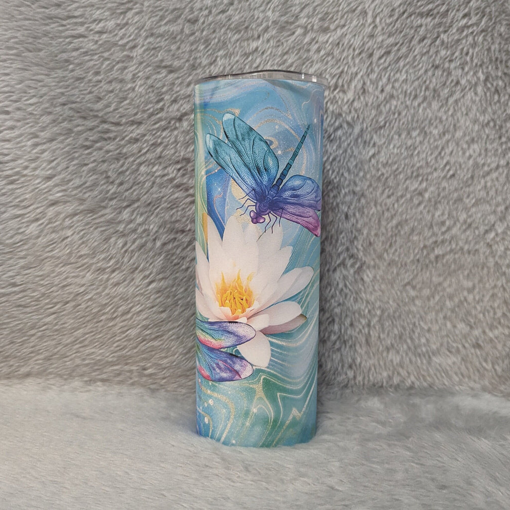 Dragonfly Tumbler Can Be Personalized, Dragonfly Cup, Dragonfly Gift, Dragonfly Lover Tumbler, 20oz Tumbler With Reusable Straw