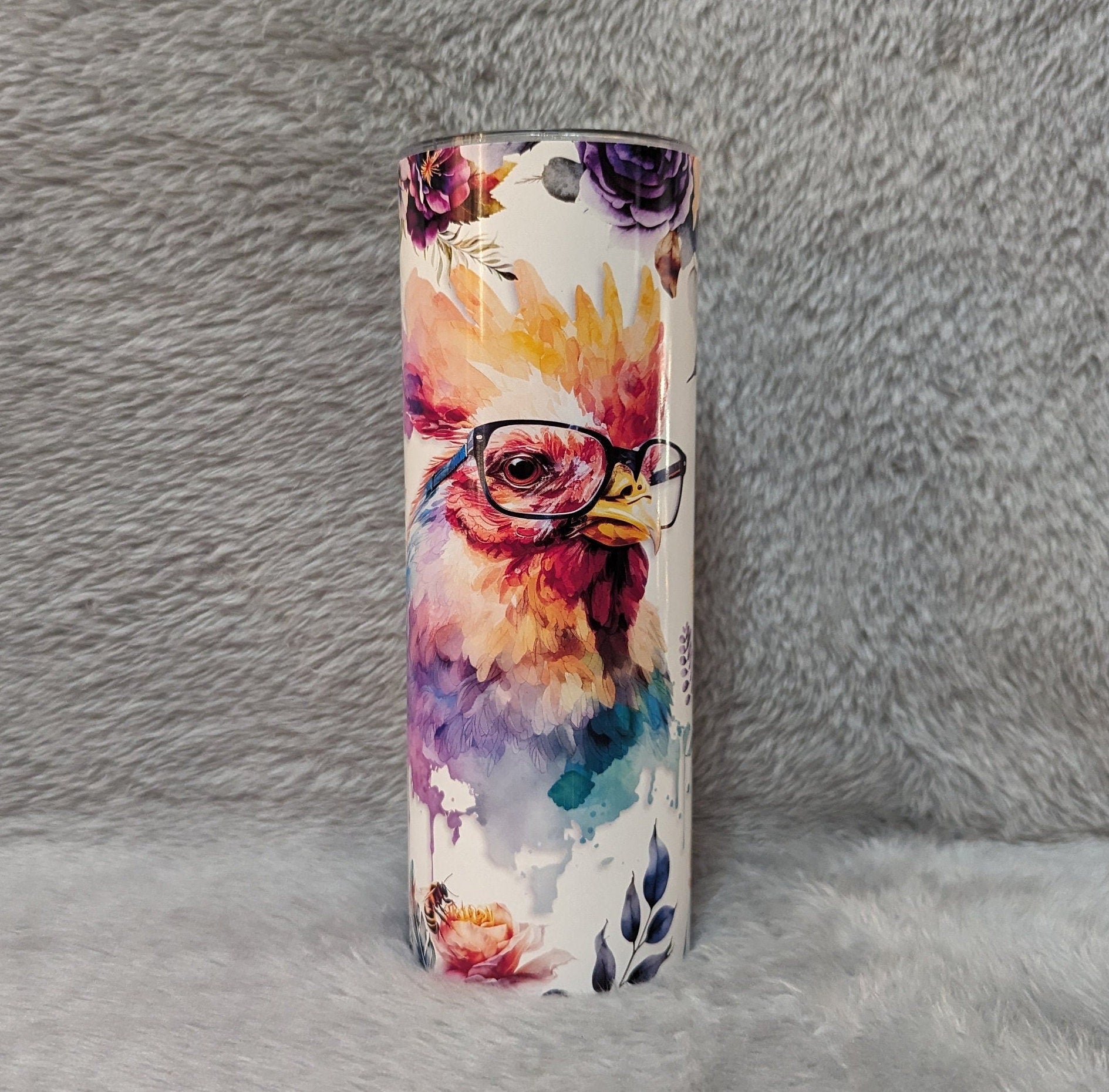 Quirky and Fun Chicken Tumbler: Proudly Mentally Hilarious!, Funny Chicken Tumbler That's Great For A Chicken Lover, Hot Or Cold Beverages
