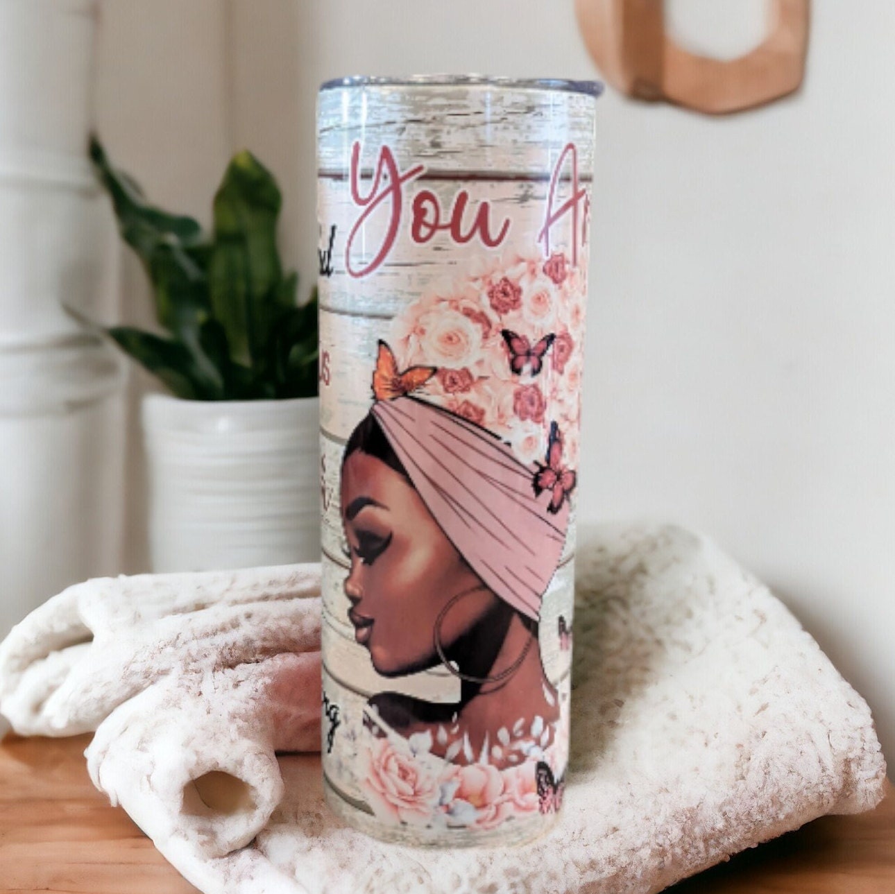 Empowering Woman Tumbler, Empowering Woman, Black Girl Magic, Gift For Her, Inspirational Gift, 20oz Insulated Tumbler With Straw