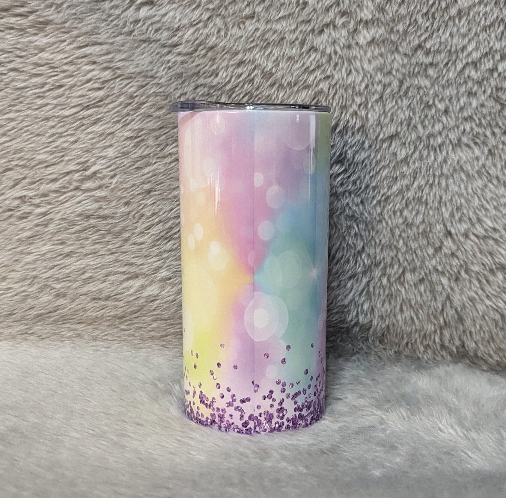 Kids Unicorn Cup 15oz With Reusable Straw Can Be Personalized