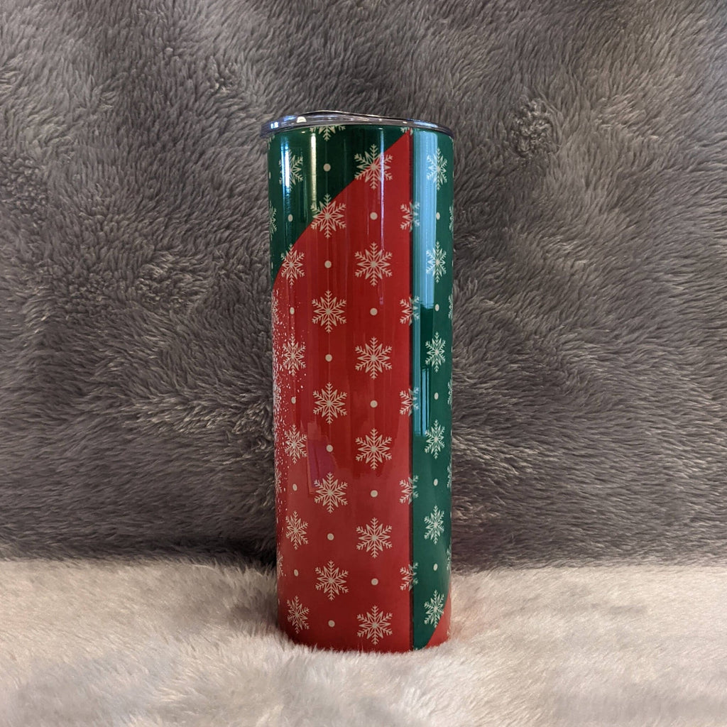 I Run On Coffee and Christmas Cheer Tumbler, Christmas Tumbler With Reusable Straw, Holiday Gift For Her, Festive Holiday Gift
