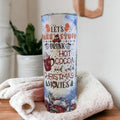 Let's Bake Stuff Winter Christmas Tumbler, Includes Reusable Plastic Straw, For Hot Or Cold Drinks, Christmas Party Gift To Enjoy All Year