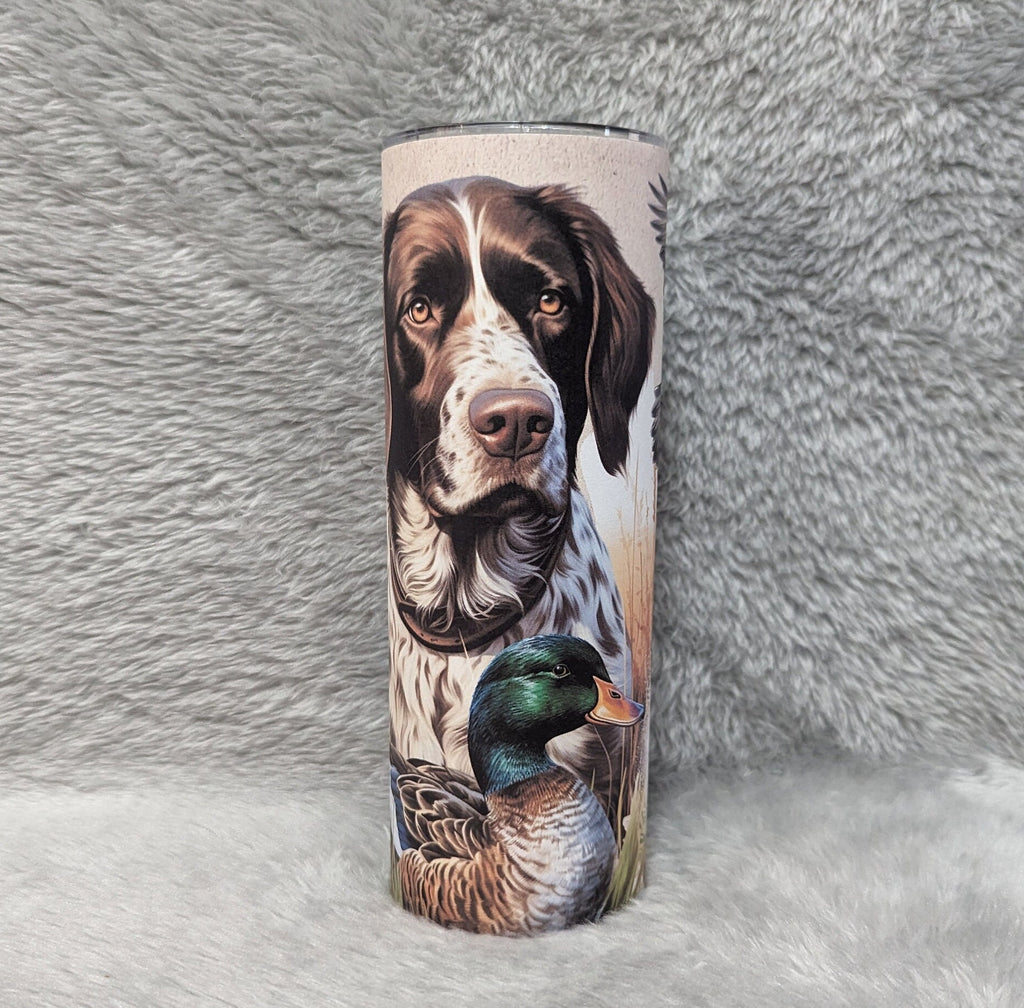 Duck Hunting Season Tumbler - Perfect for Hunters with Duck Hunting Dogs, Includes Reusable Plastic Straw, For Hot Or Cold Drinks