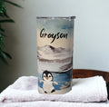Kids Penguin Tumbler With Cute Penguins, Penguin Cup, Kids Cup With A Plastic Straw