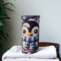 Kids Christmas Penguin Tumbler 15oz With Reusable Straw, Can Be Personalized