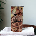 Kids Giraffe Tumbler 15oz With Reusable Straw, Can Be Personalized