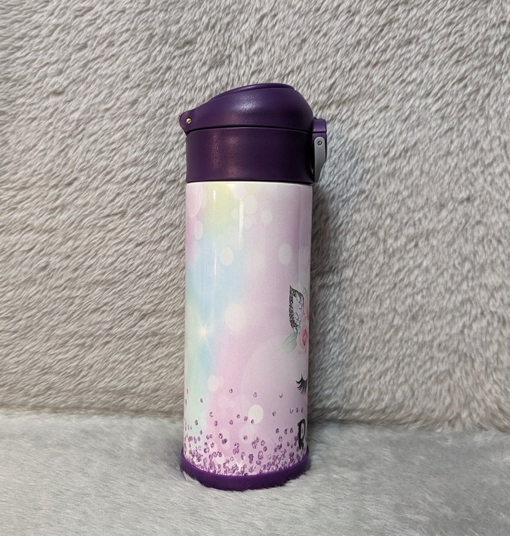 Kids Unicorn Water Bottle Can Be Personalized, Great For School Home Or On The Go, Unicorn Cup With Name, Gift For Daughter Or Niece