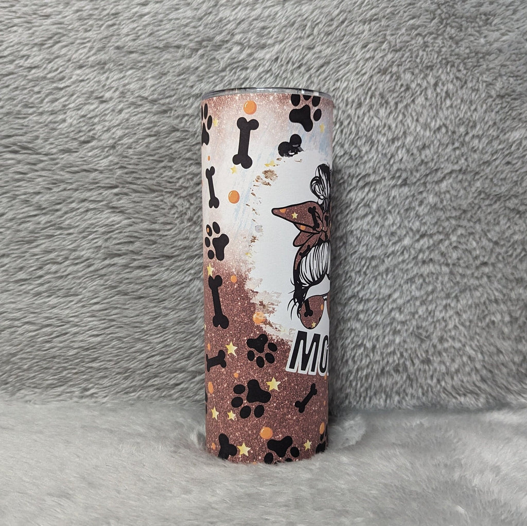 Dog Mom Tumbler  20oz With Reusable Straw, Can Be Personalized