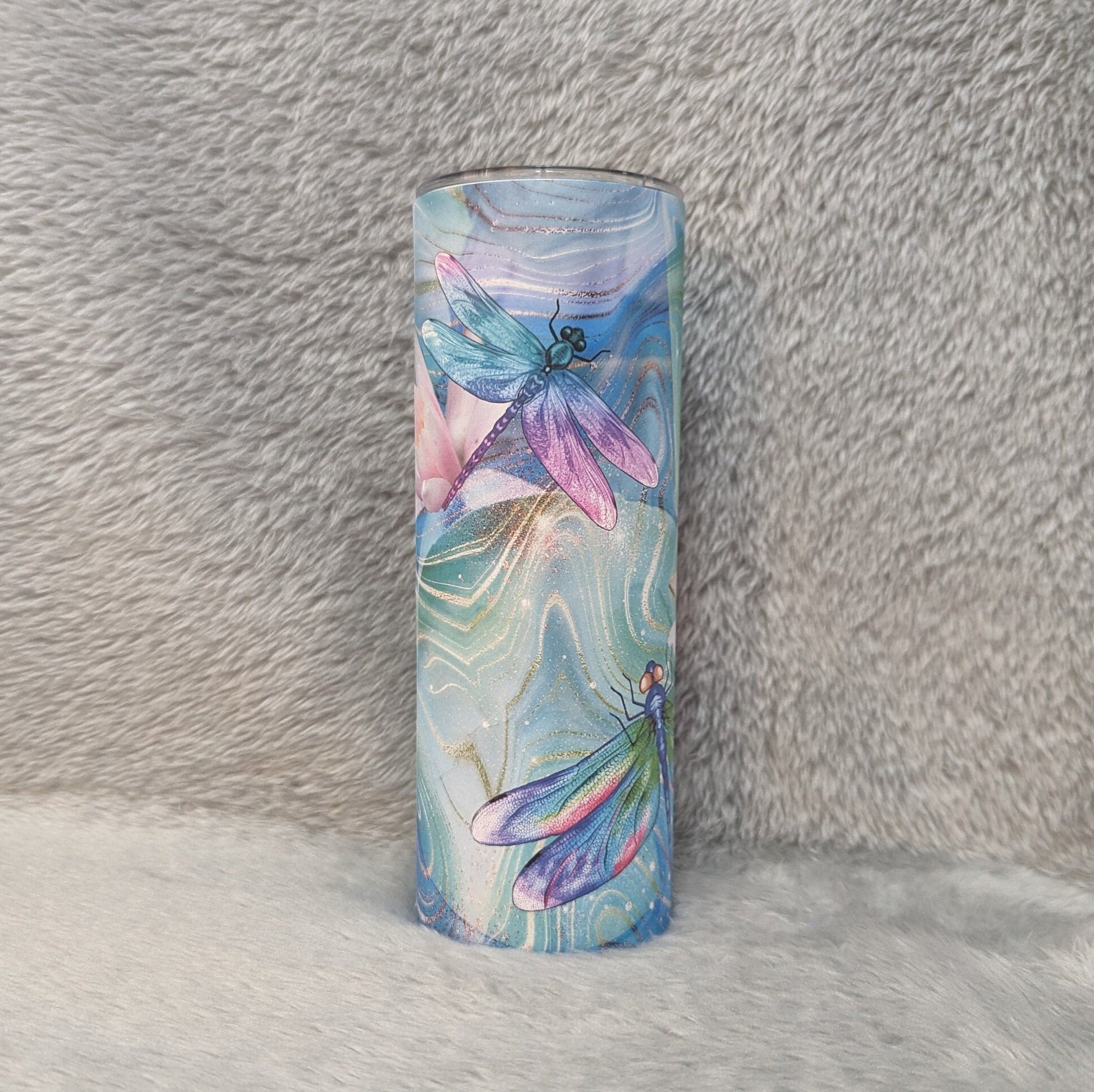 Dragonfly Tumbler Can Be Personalized, Dragonfly Cup, Dragonfly Gift, Dragonfly Lover Tumbler, 20oz Tumbler With Reusable Straw