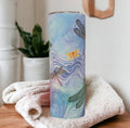 Stunning Dragonfly Tumbler Can Be Personalized,  20oz Travel Cup with Lid and Straw, For Home Work Or On The Go, Includes Reusable Straw