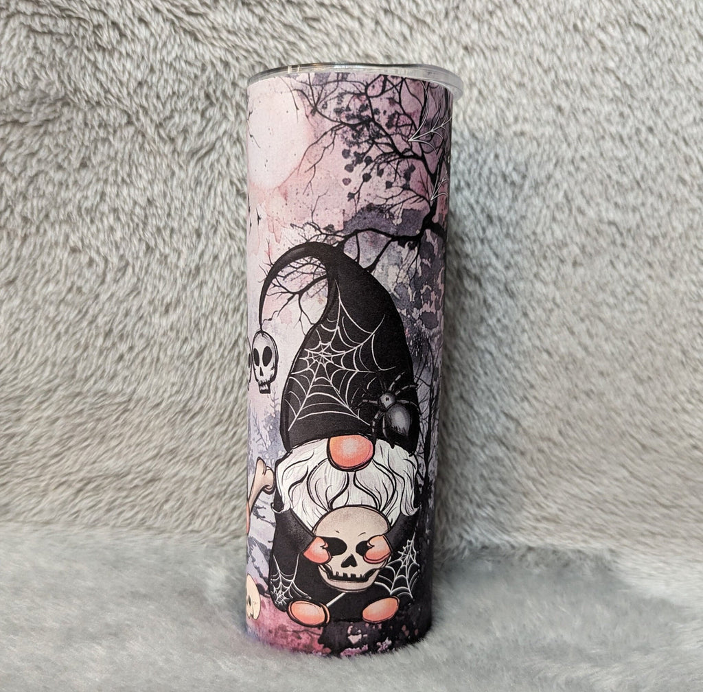 Gothic Gnome Tumbler 20oz With Reusable Straw, Can Be Personalized