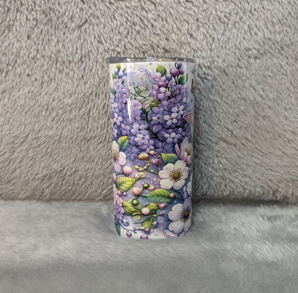 Pretty Girl Fairy Tumbler 15oz With Reusable Straw, Can Be Personalized