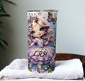 Pretty Girl Fairy Tumbler 15oz With Reusable Straw, Can Be Personalized