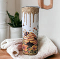 Bee Tumbler With A Glitter Design 20oz With Reusable Straw, Can Be Personalized