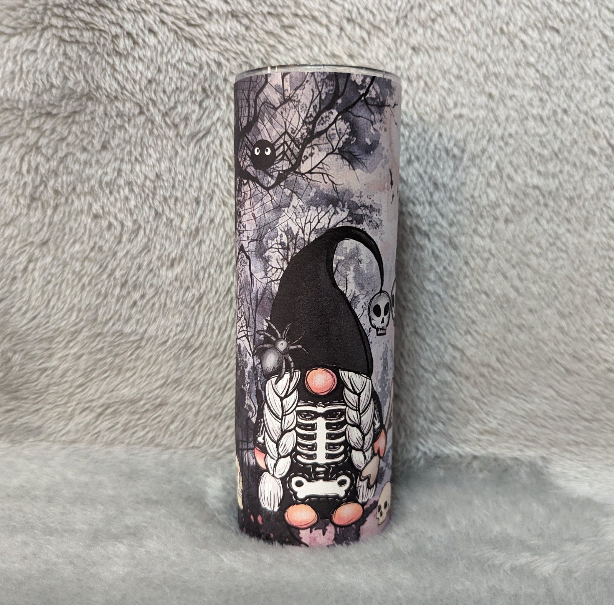 Gothic Gnome Tumbler 20oz With Reusable Straw, Can Be Personalized