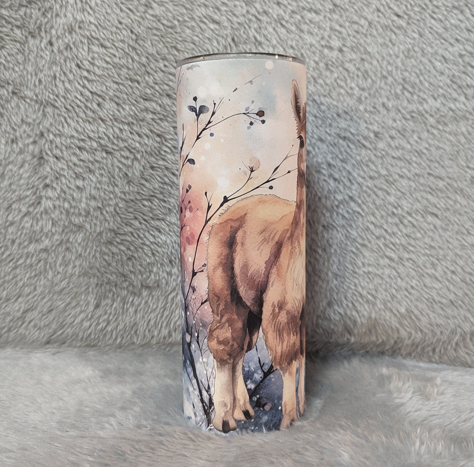 Llama Tumbler With Straw Can Be Personalized, Cup With Name, Llama Gift, 20oz Tumbler For Hot Or Cold Drinks -  For Home Or On The Go