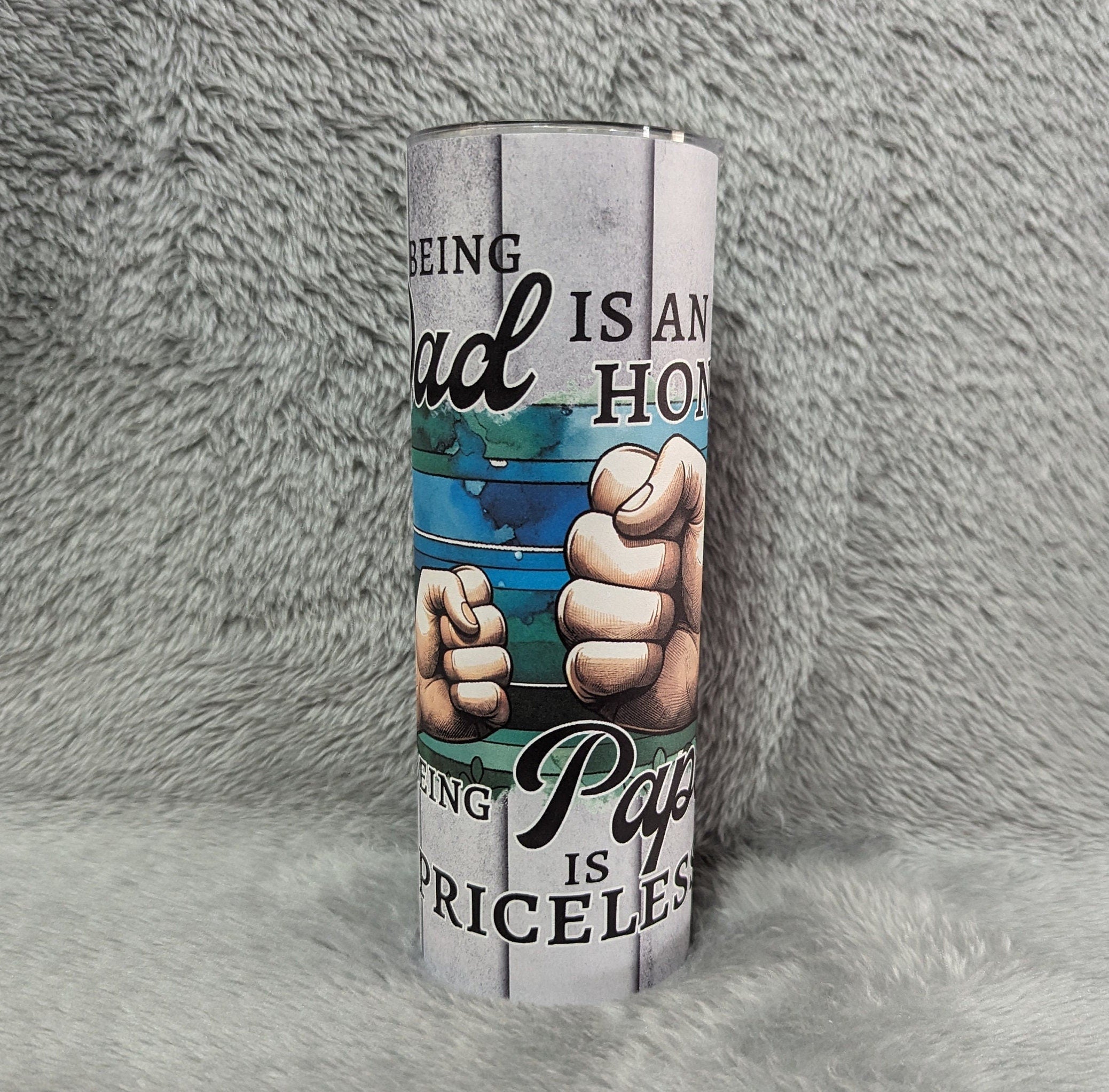 Papa Tumbler Can Be Personalized, Includes A Reusable Straw, Gift For Grandfather, 20oz Tumbler For Hot Or Cold Drinks, Gift For Papa