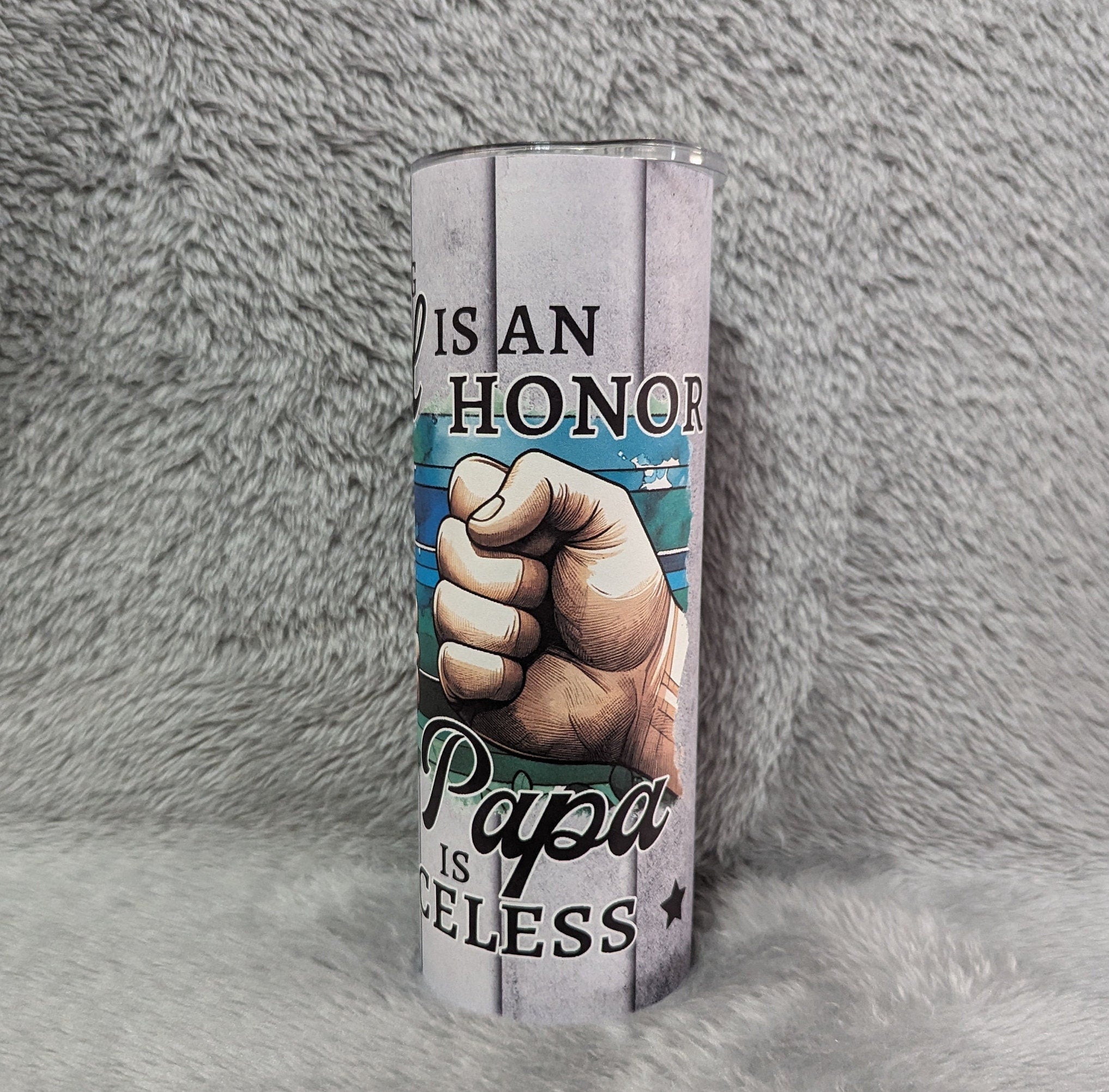 Papa Tumbler Can Be Personalized, Includes A Reusable Straw, Gift For Grandfather, 20oz Tumbler For Hot Or Cold Drinks, Gift For Papa