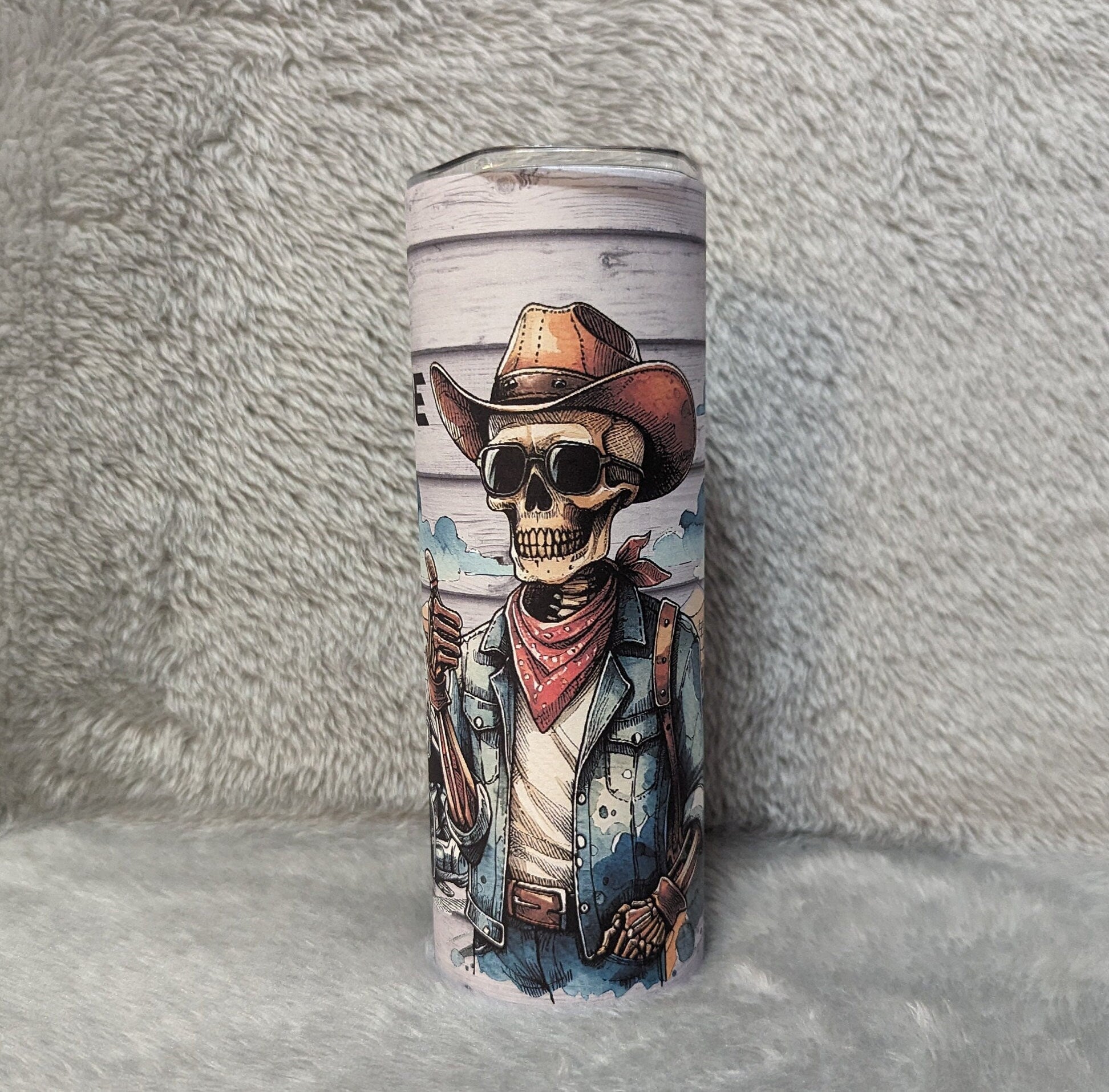 Born To Ride Skeleton Biker Tumbler With Reusable Plastic Straw, Can Also Be Personalized, Hot Cold Drinkware, Best Dad Ever Cup