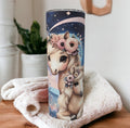 Pretty Palomino Pony Tumbler 20oz With Reusable Straw Can Be Personalized