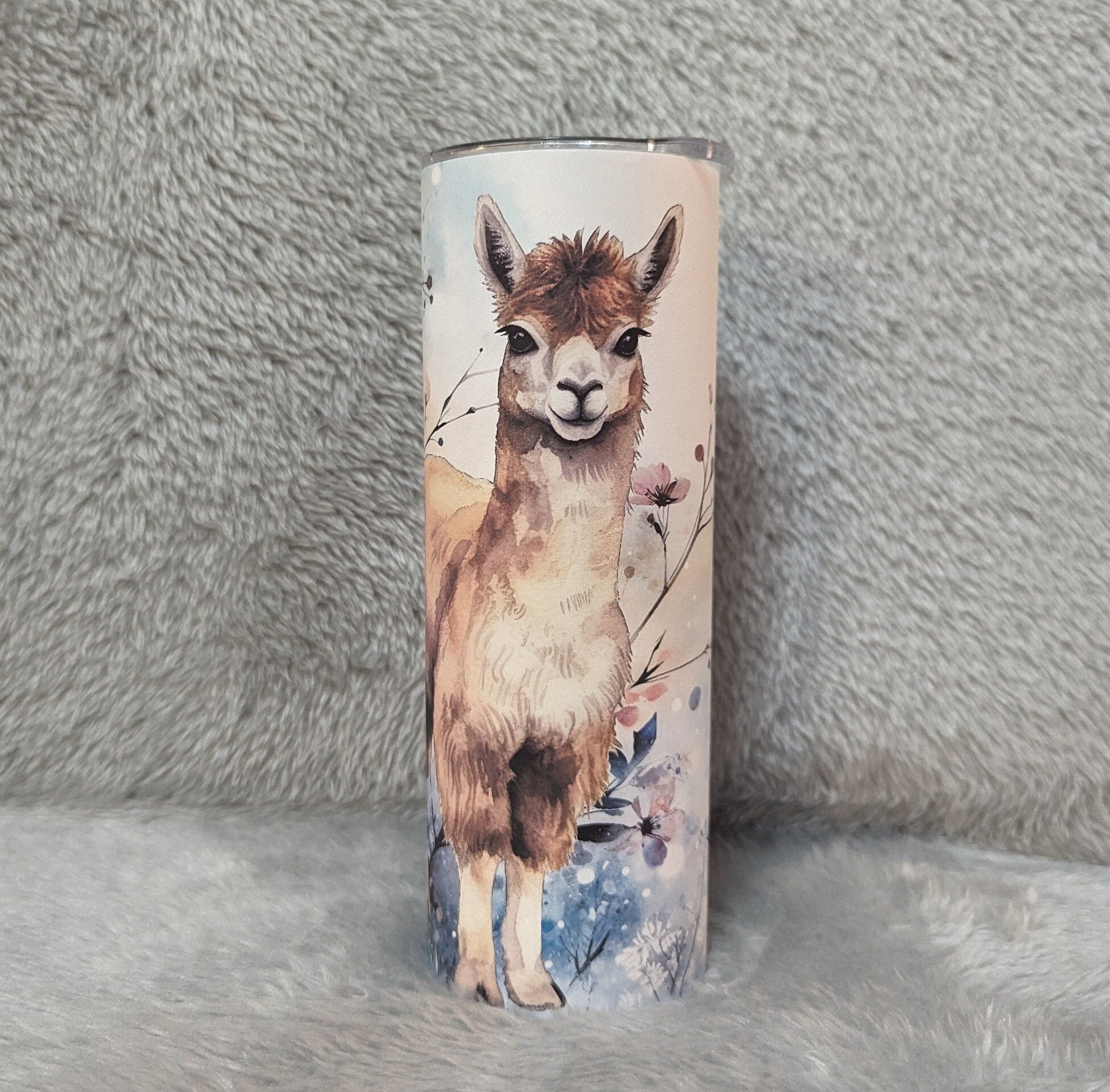 Llama Tumbler With Straw Can Be Personalized, Cup With Name, Llama Gift, 20oz Tumbler For Hot Or Cold Drinks -  For Home Or On The Go