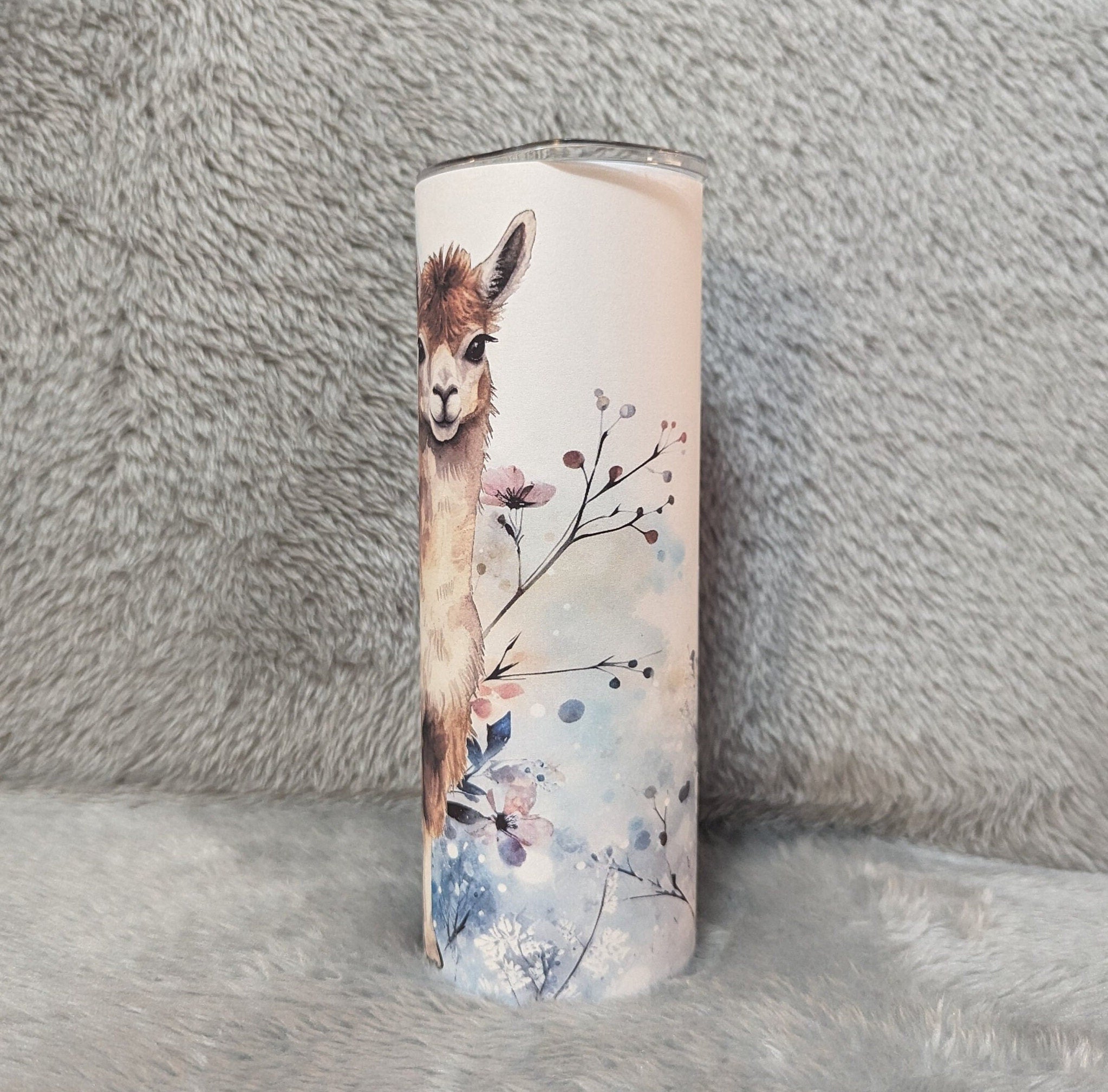 Llama Tumbler With Straw Can Be Personalized, Cup With Name, Llama Gift, 20oz Tumbler For Hot Or Cold Drinks -  For Home Or On The Go