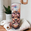 Cute Summer Highland Cow Tumbler Can Be Personalized, 20oz Highland Cow Tumbler, Cow Tumbler, Cow Lovers Gift, Includes Lid and Straw