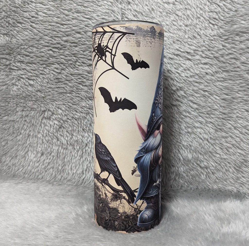 Wizard Gnome Tumbler Can Be Personalized, Reusable Straw, Gnome Gift, 20oz Gnome Tumbler With Reusable Straw, Hot Or Cold Drinks