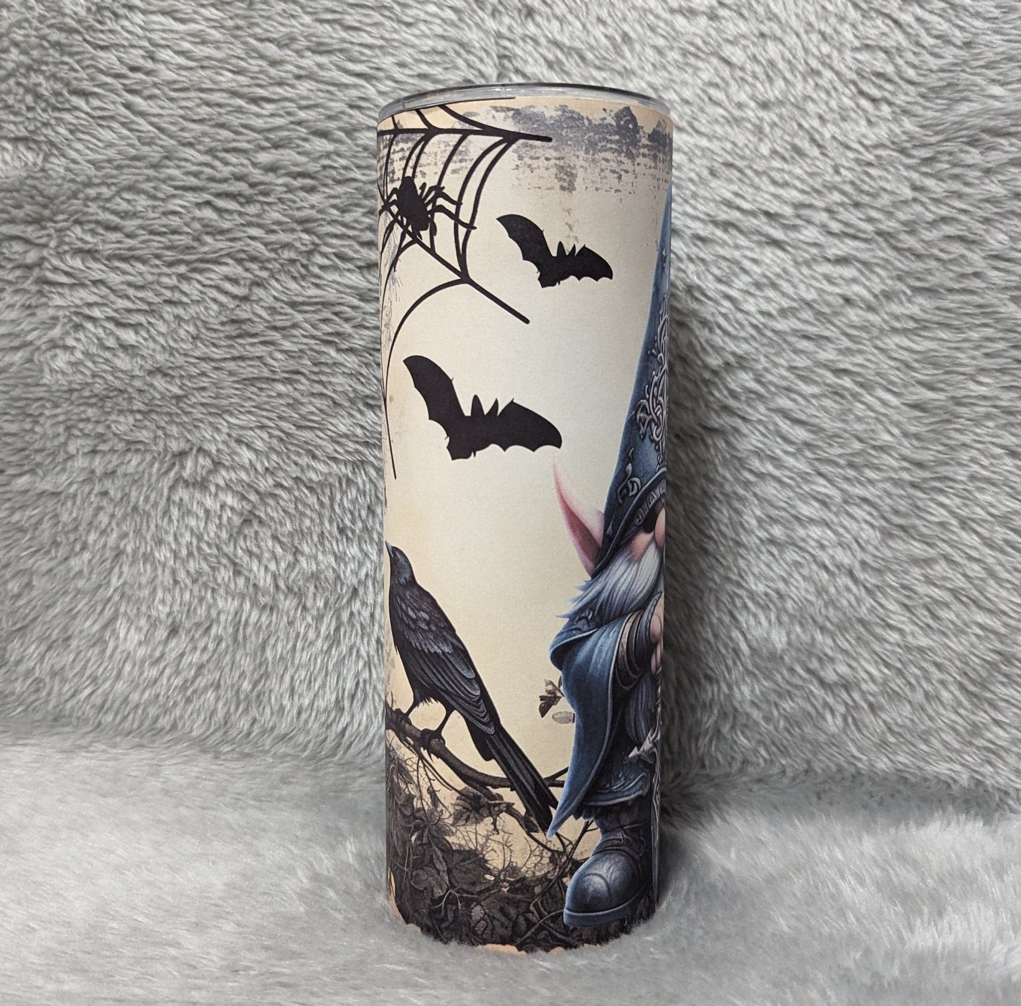 Wizard Gnome Tumbler Can Be Personalized, Reusable Straw, Gnome Gift, 20oz Gnome Tumbler With Reusable Straw, Hot Or Cold Drinks