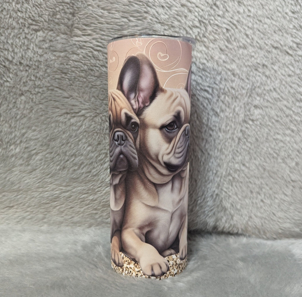 French Bulldog Tumbler That Can Be Personalized Includes A Straw, Dog Gifts, Dog Lover Tumbler, Dog Lover Gift, Hot Or Cold Drinks