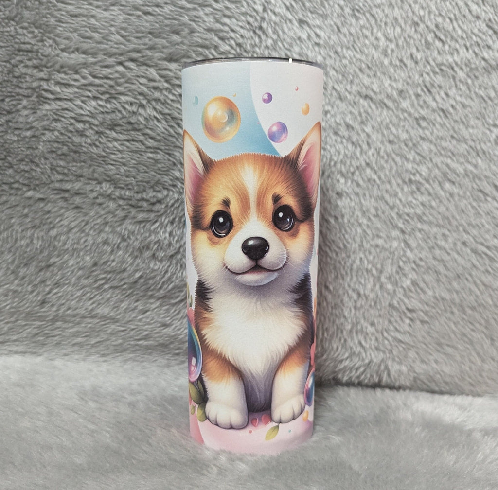 Corgi Tumbler That Can Be Personalized Includes A Straw, Dog Cup With Name, Dog Lover Gift, For Everyday Use - Hot Or Cold Drinks