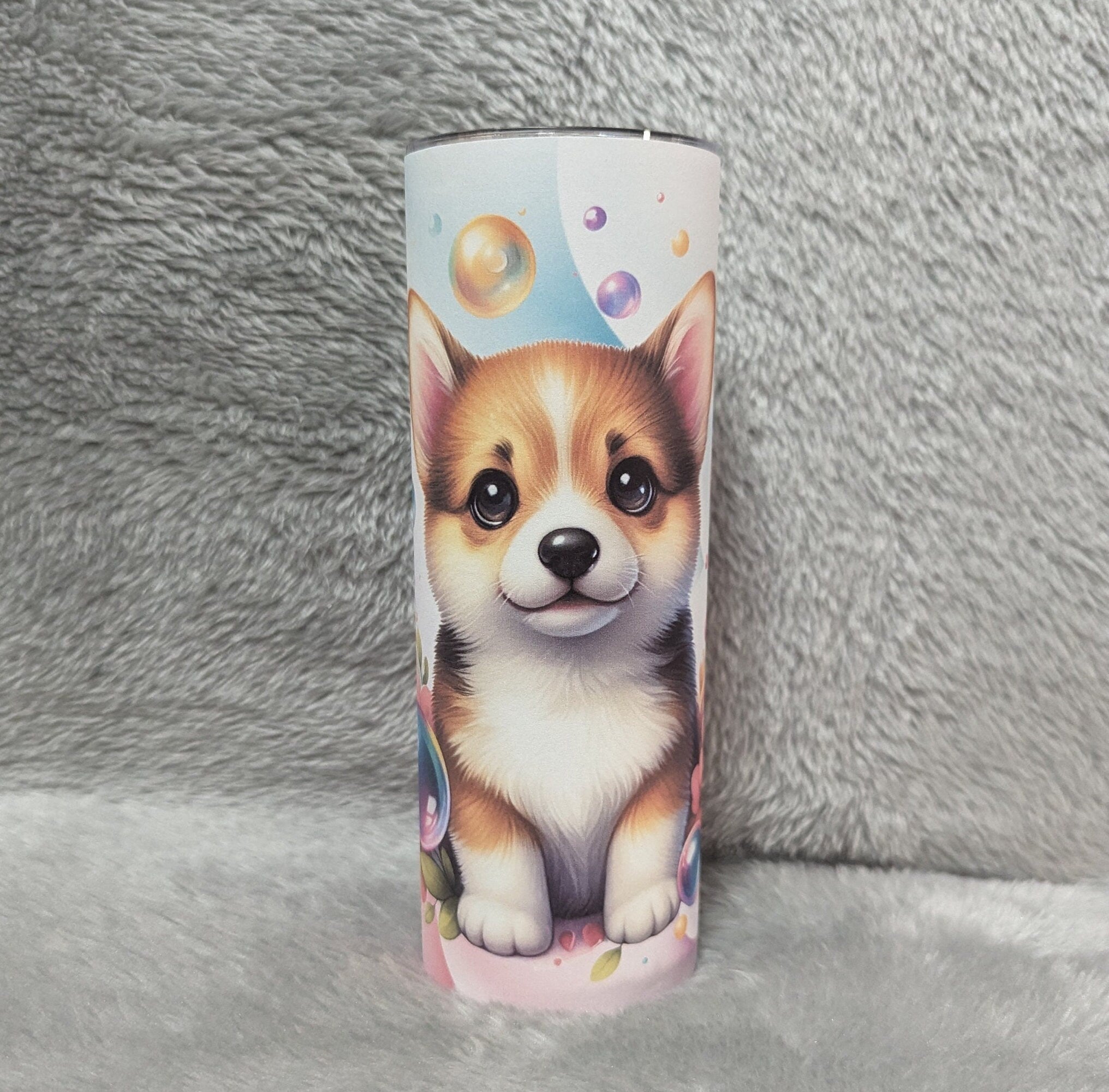 Corgi Tumbler That Can Be Personalized Includes A Straw, Dog Cup With Name, Dog Lover Gift, For Everyday Use - Hot Or Cold Drinks