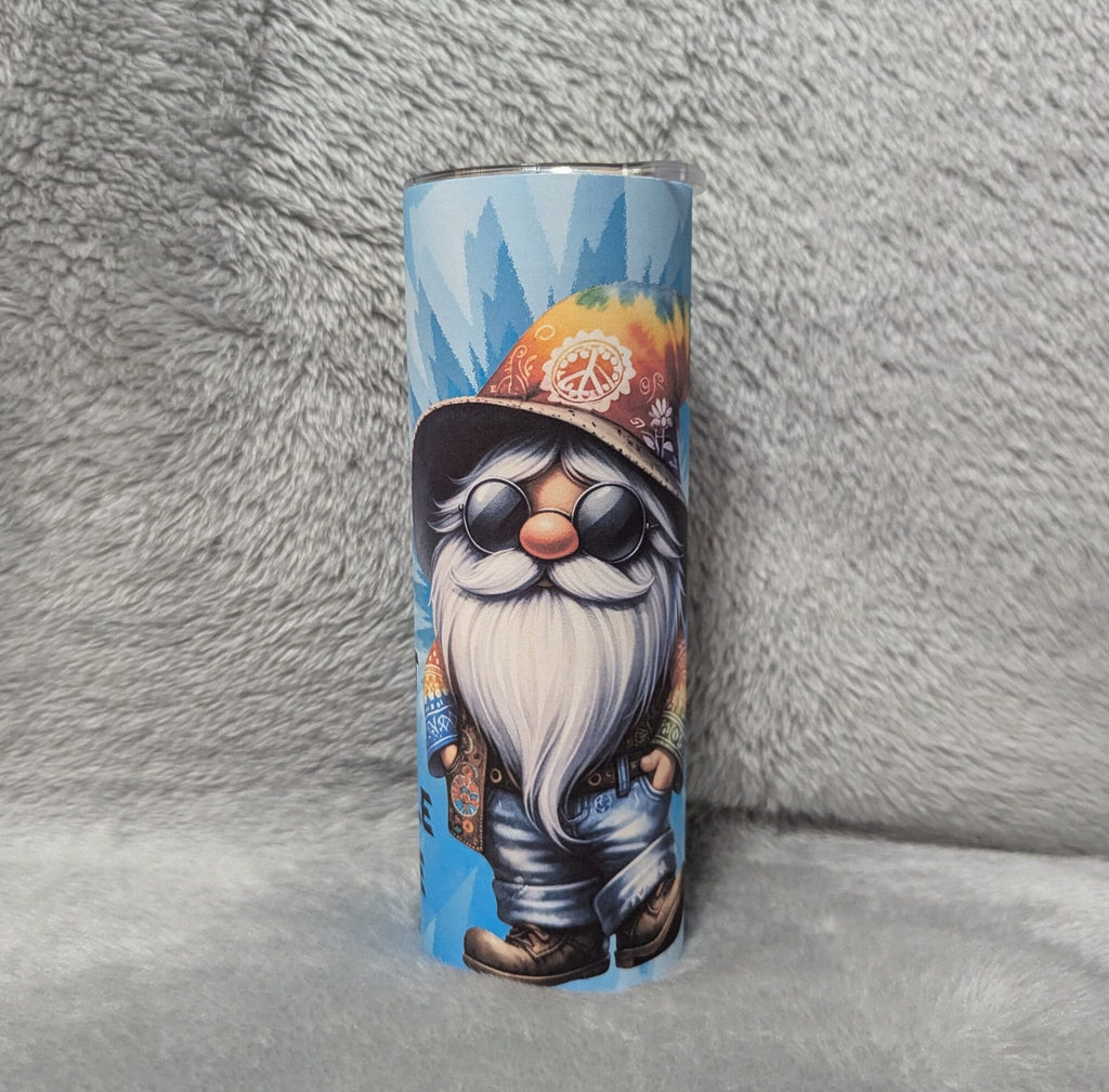 Just A Little Hippie Gnome Tumbler Can Be Personalized, 20oz Tumbler With Straw, Gnome Gift, Great For Everyday Use - Hot Or Cold Drinks