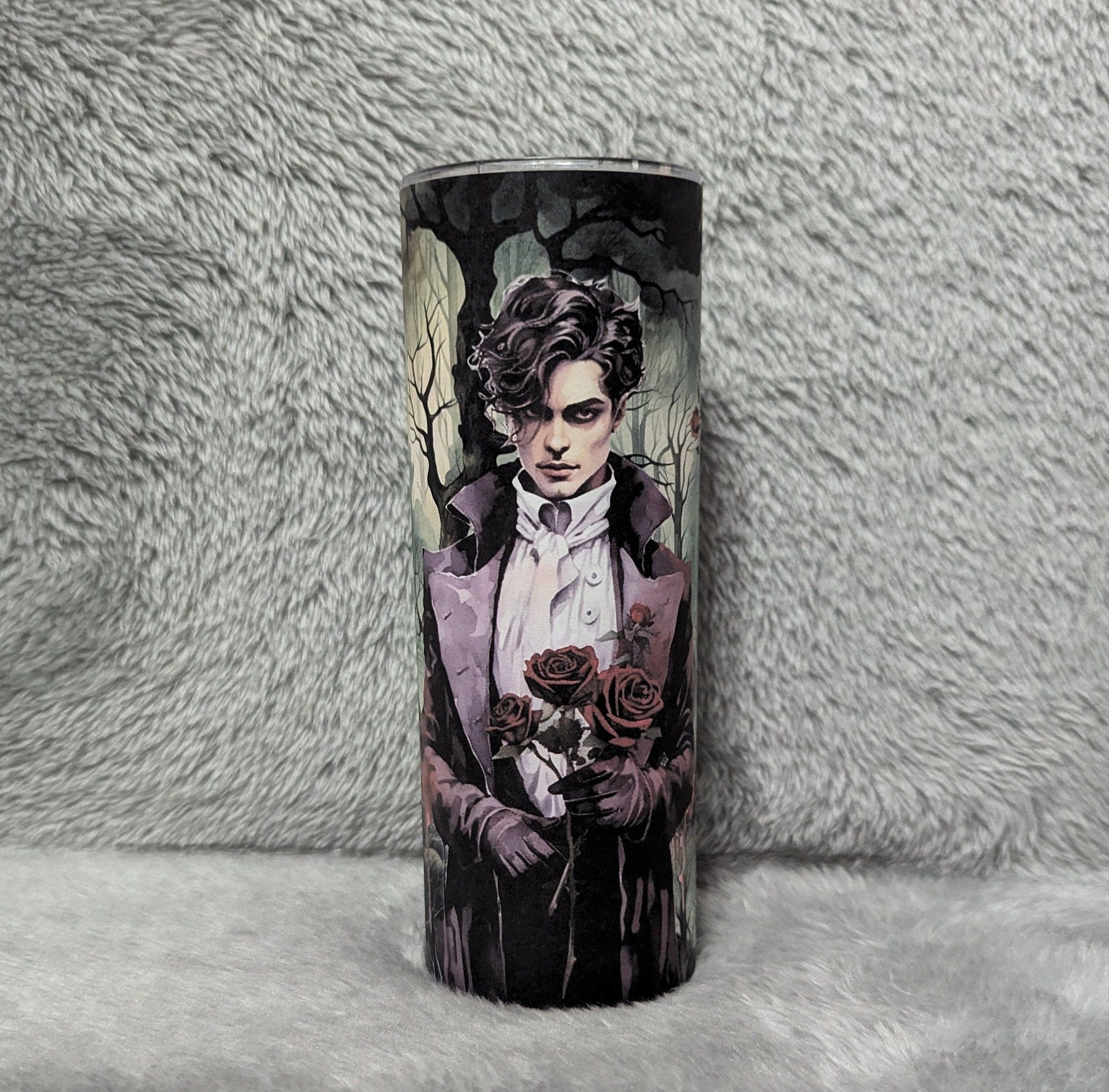 Halloween Guy Tumbler Can Be Personalized, For Hot Or Cold Drinks, 20oz Gothic Halloween Tumbler with Reusable Straw - Everyday Use