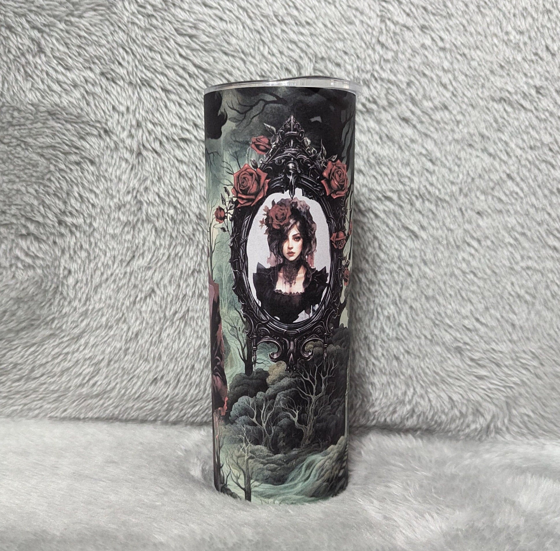 Halloween Guy Tumbler Can Be Personalized, For Hot Or Cold Drinks, 20oz Gothic Halloween Tumbler with Reusable Straw - Everyday Use
