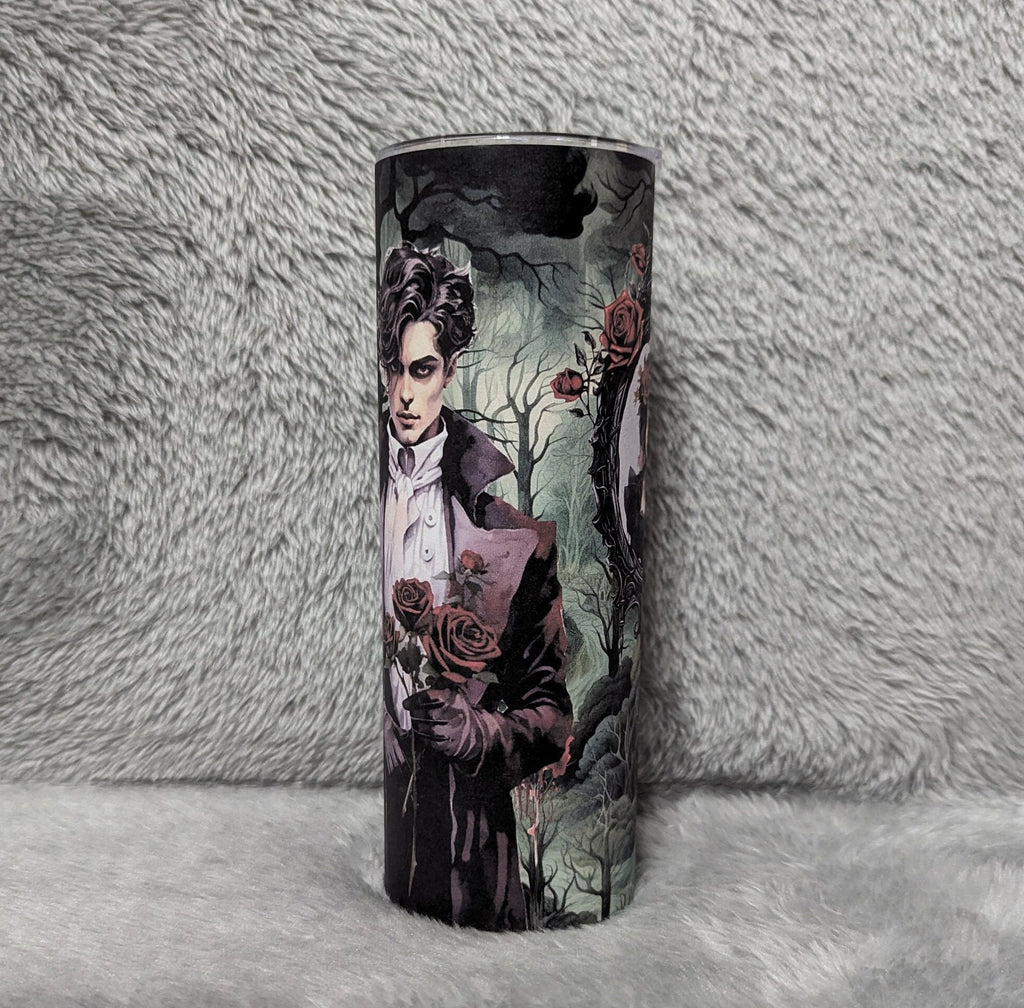 Halloween Guy Tumbler Can Be Personalized, For Hot Or Cold Drinks, 20oz Gothic Halloween Tumbler with Reusable Straw - Everyday Use