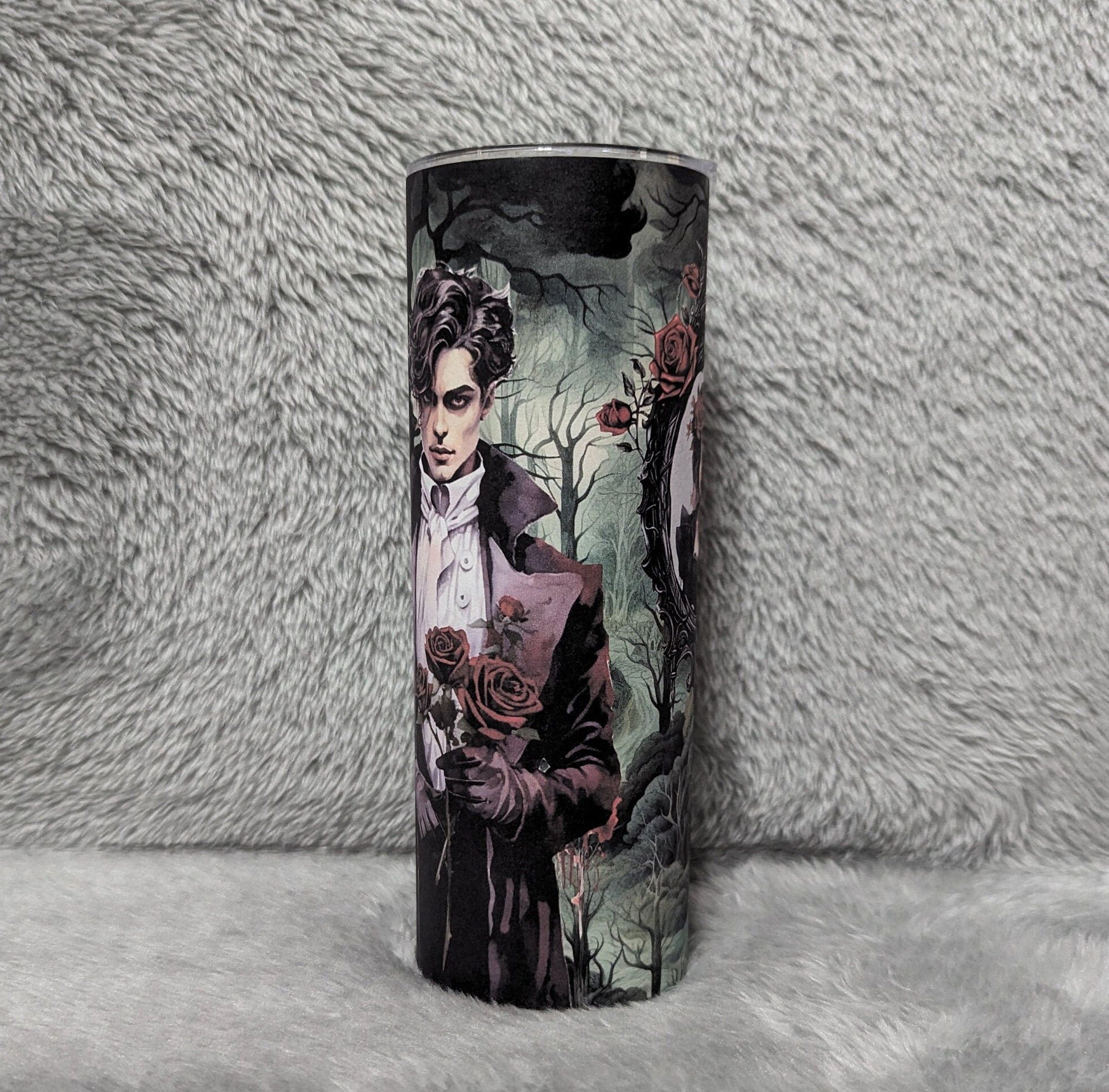Halloween Guy Tumbler Can Be Personalized, For Hot Or Cold Drinks, 20oz Gothic Halloween Tumbler with Reusable Straw - Everyday Use