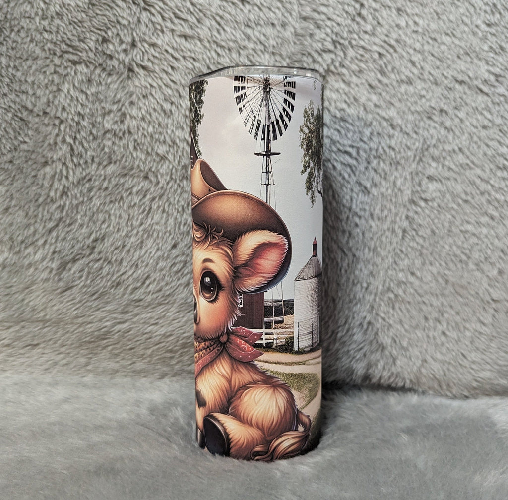 Highland Cow Cowboy Tumbler Can Be Personalized, Cow Tumbler, Cow Cup With Name, Great For Home Or On The Go Hot Or Cold Drinks