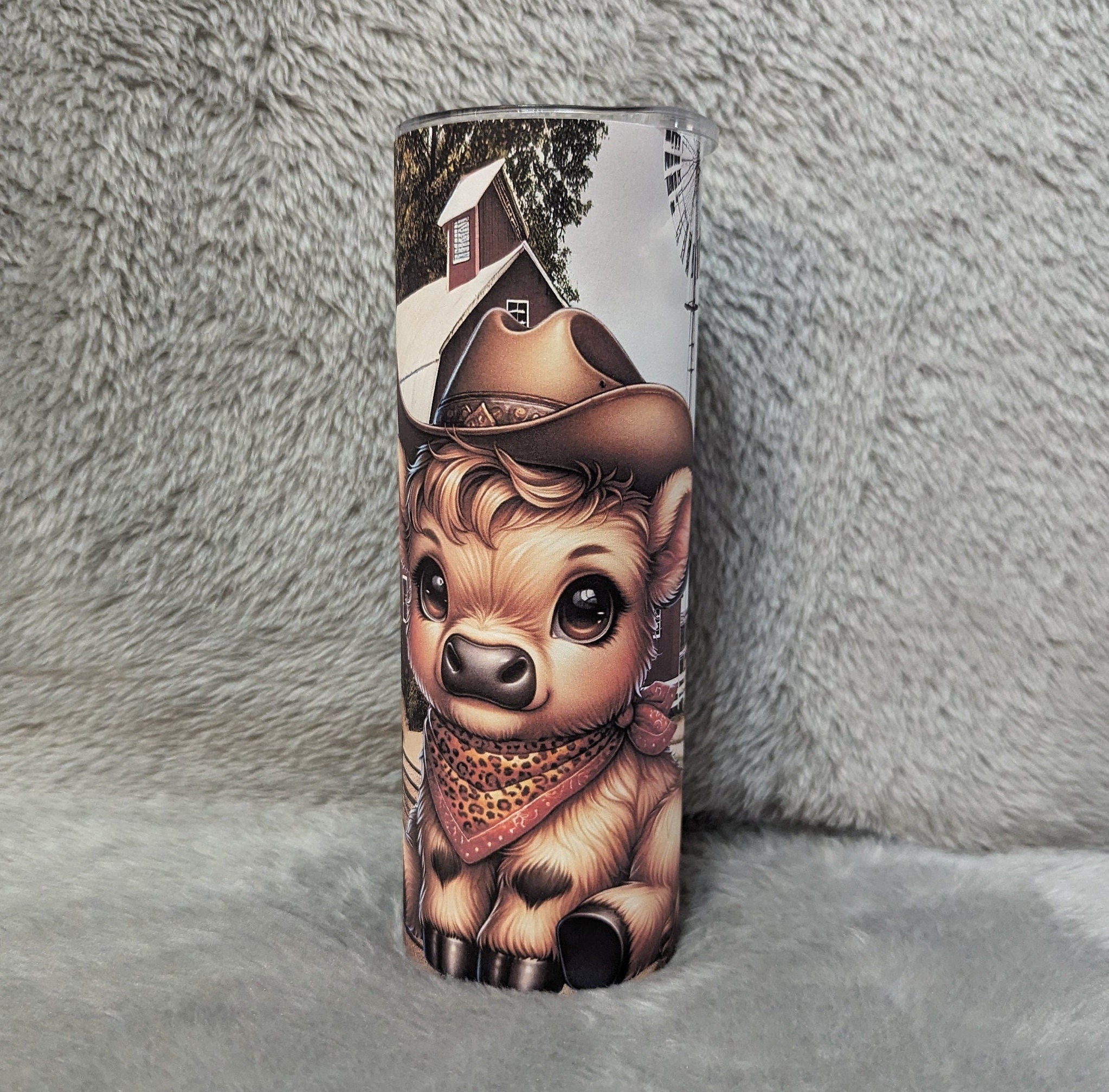 Highland Cow Cowboy Tumbler Can Be Personalized, Cow Tumbler, Cow Cup With Name, Great For Home Or On The Go Hot Or Cold Drinks