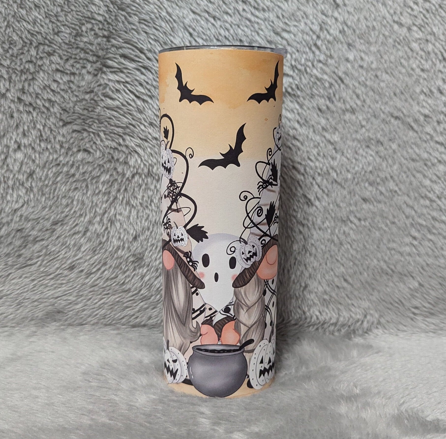 Cute Halloween Gnome Tumbler Can Be Personalized, Gnome Cup With Name, Halloween Cup, Personalized Gnome tumbler, Halloween Party Gift